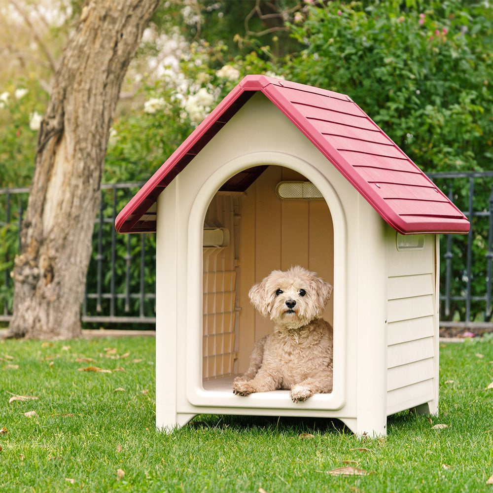 IRIS USA Plastic Dog House, Red Animals & Pet Supplies > Pet Supplies > Dog Supplies > Dog Houses IRIS USA, Inc.   