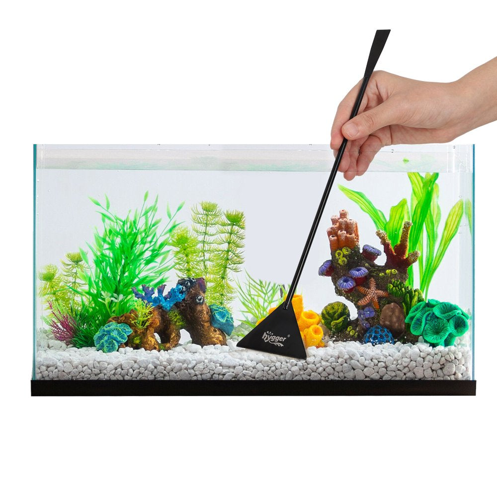 Hygger Aquarium Aquascape Tools - 4 in 1 Black Stainless Steel Aquatic Plant Tweezers Scissors Spatula Bonsai Set Algae Scrapers Cleaning Kits for Fish Tank Starters Kit Animals & Pet Supplies > Pet Supplies > Fish Supplies > Aquarium Cleaning Supplies hygger   