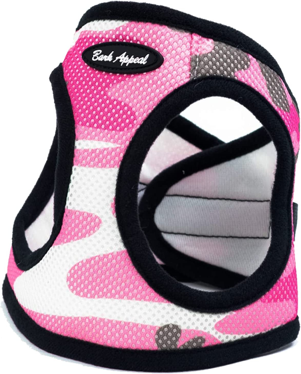 Bark Appeal Step-In Dog Harness, Mesh Step in Dog Vest Harness for Small & Medium Dogs, Non-Choking with Adjustable Heavy-Duty Buckle for Safe, Secure Fit – (Small, Pink) Animals & Pet Supplies > Pet Supplies > Dog Supplies > Dog Apparel Bark Appeal Pink Camouflage Small 