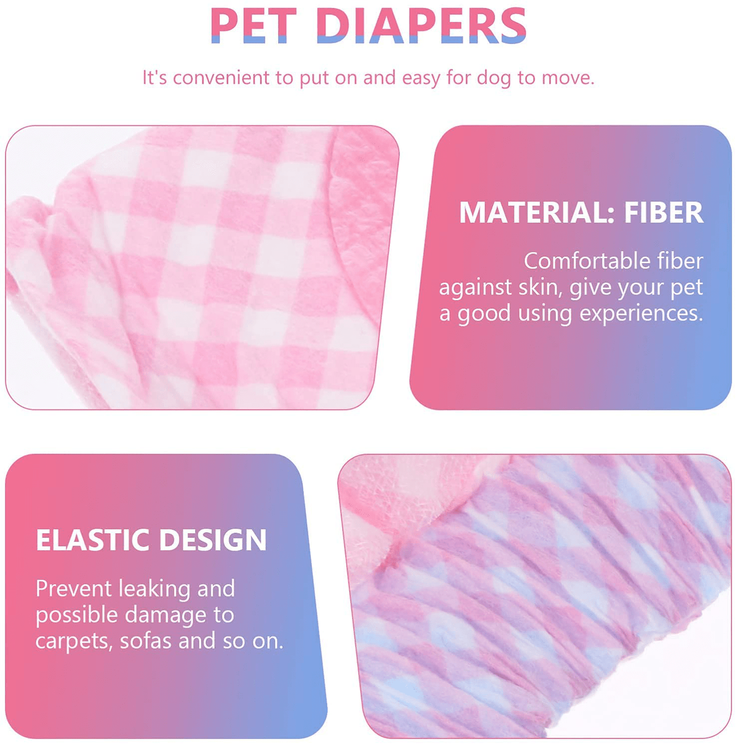 12Pcs Disposable Dog Diaper Doggy Female Diapers Soft Belly Band Male Dog Belly Wraps Super Absorbent Pee Liners Pad Adjustable Size XS (Size : XS)