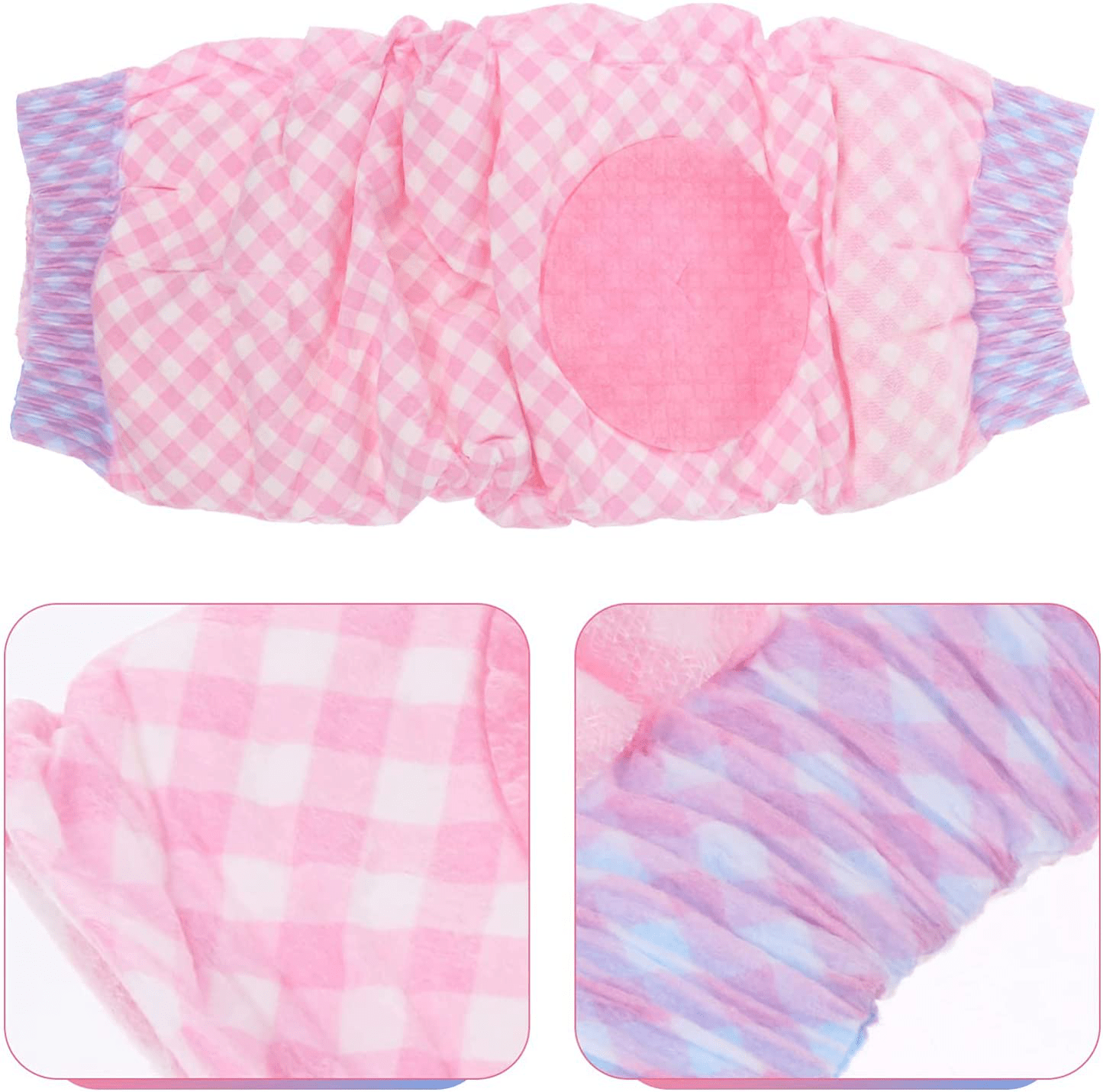 12Pcs Disposable Dog Diaper Doggy Female Diapers Soft Belly Band Male Dog Belly Wraps Super Absorbent Pee Liners Pad Adjustable Size XS (Size : XS)