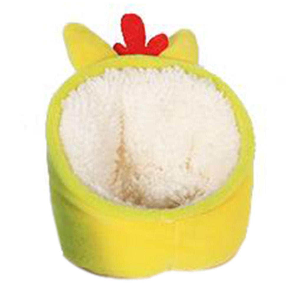 Small Animals Guinea Mini Bed Warm Hamster House Bedding Basket Cloth Cozy Accessories Sleeping Bag for Bunny Outdoor Squirrel Rabbit , White Animals & Pet Supplies > Pet Supplies > Small Animal Supplies > Small Animal Bedding perfeclan Yellow  