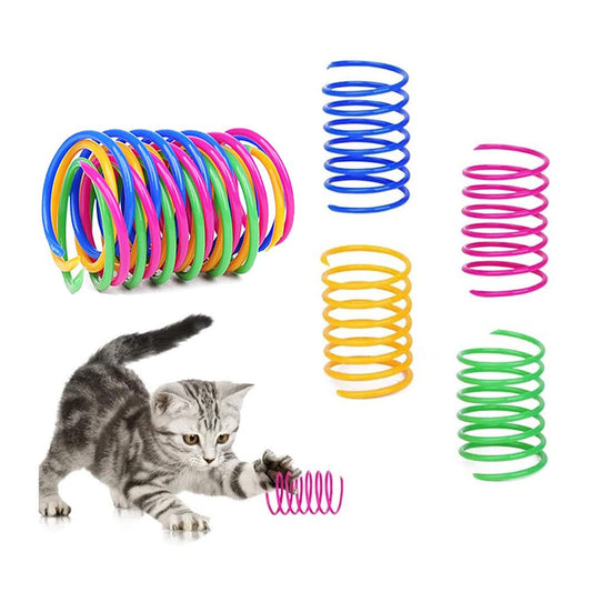 Cat Spring Toy,Interactive Cat Toy for Indoor Cats,Plastic Coil Spiral Springs for Cat Kitten Pets Colorful 4 Pcs Animals & Pet Supplies > Pet Supplies > Cat Supplies > Cat Toys Sherry   