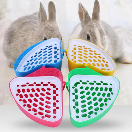 Triangle Potty Trainer Corner Litter Bedding Box Pet Pan for Small Animal/Baby Rabbit/Guinea Pig/Small Chinchillas/Ferret Animals & Pet Supplies > Pet Supplies > Small Animal Supplies > Small Animal Bedding Leisure Comfortable Life Blue  