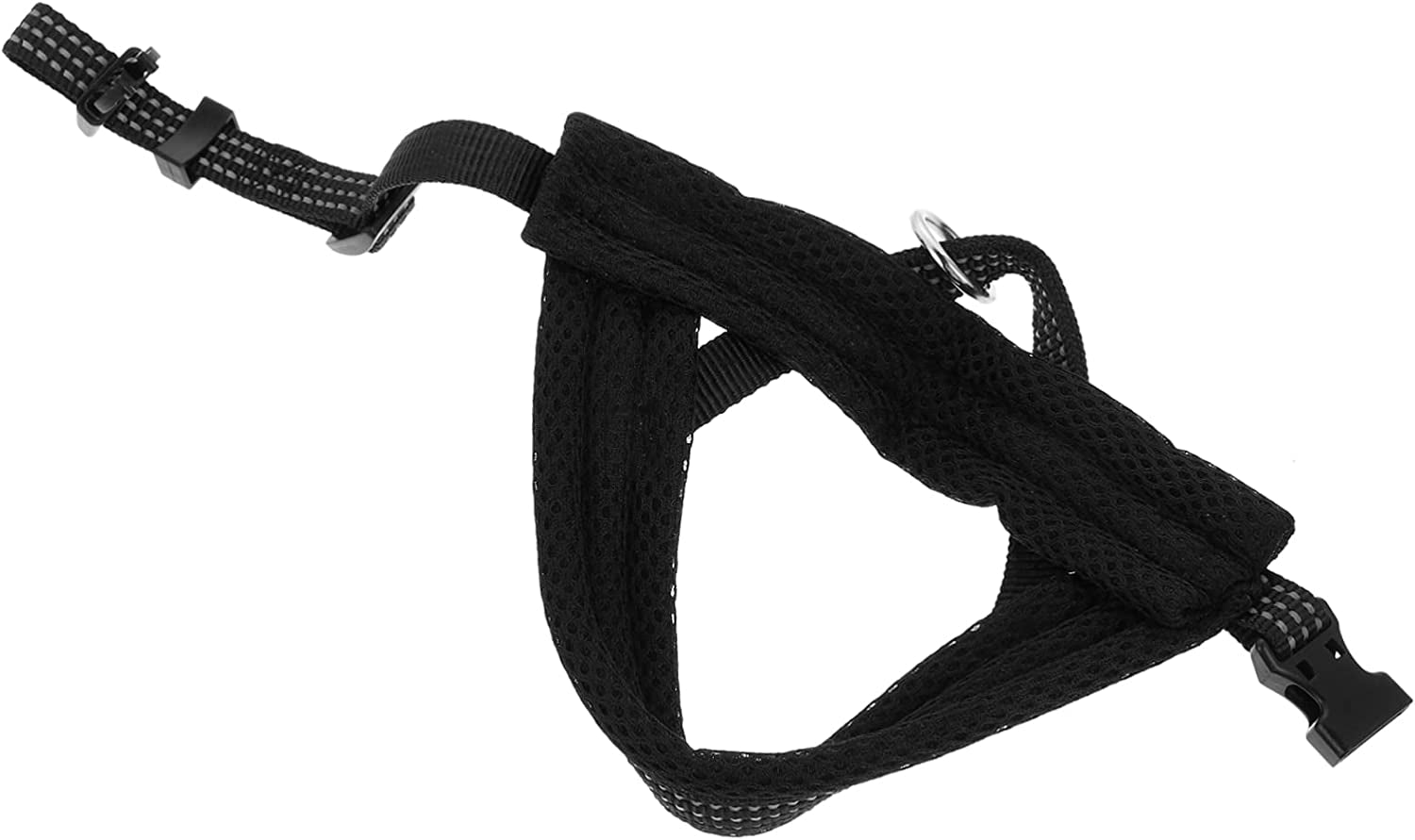 Balacoo 1Pc Chest Vest Walking Strap Kitten Pet Breast Supplies Traction Black Reflective Nylon Collar Puppy for Outdoor Dog Travel Protector Harness Animals & Pet Supplies > Pet Supplies > Dog Supplies > Dog Apparel Balacoo Black 14X17CM 