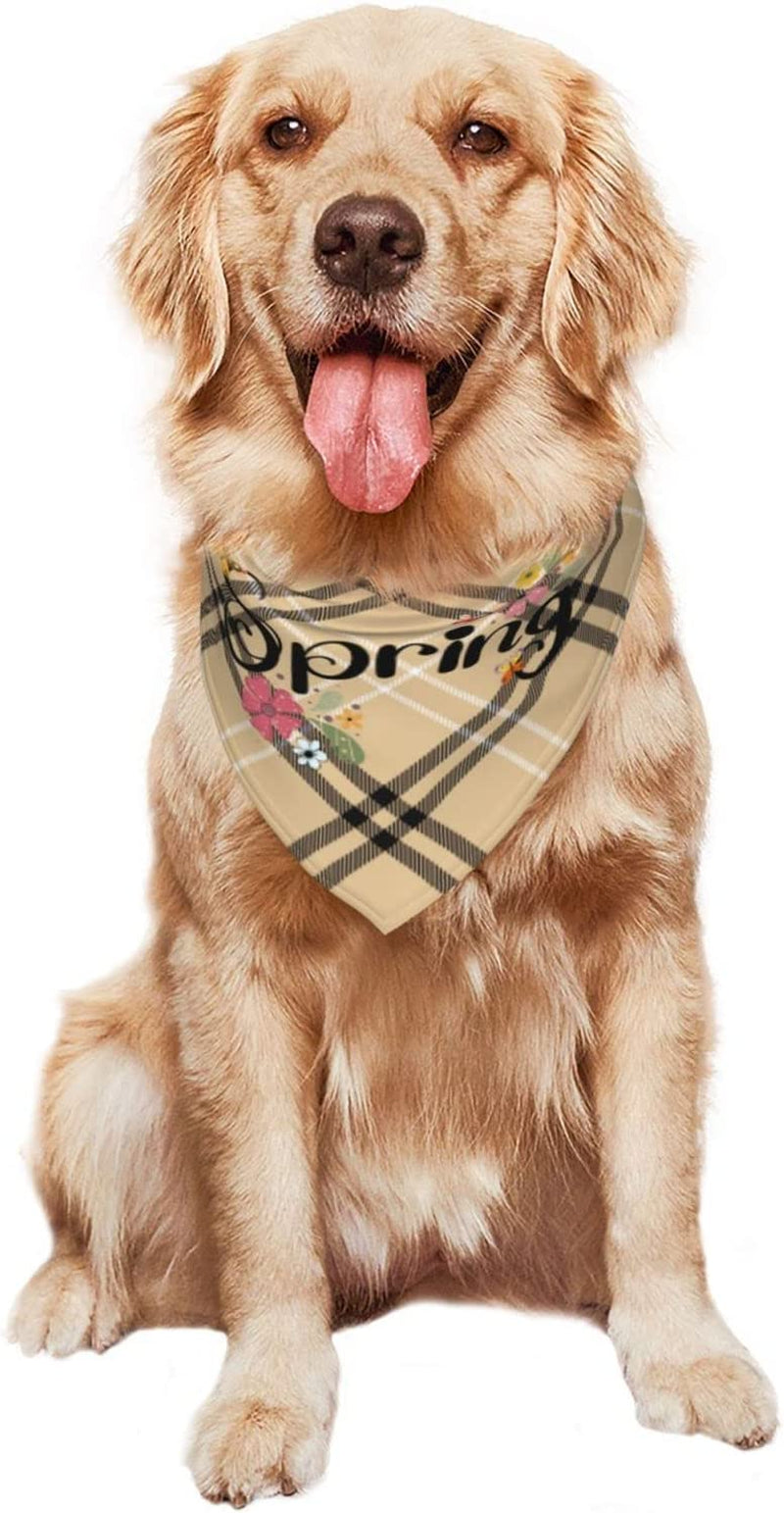 Hello Spring Season Hand Pet Dog and Cat Decorative Triangle Scarf,Dog Bandana,Breathable and Stain Resistant. Animals & Pet Supplies > Pet Supplies > Dog Supplies > Dog Apparel ZALTAS   