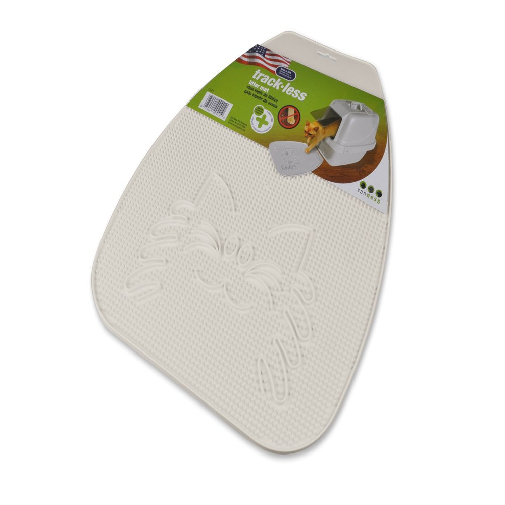 Van Ness, Trackless Cat Litter Mat, White Animals & Pet Supplies > Pet Supplies > Cat Supplies > Cat Litter Box Mats Van Ness   