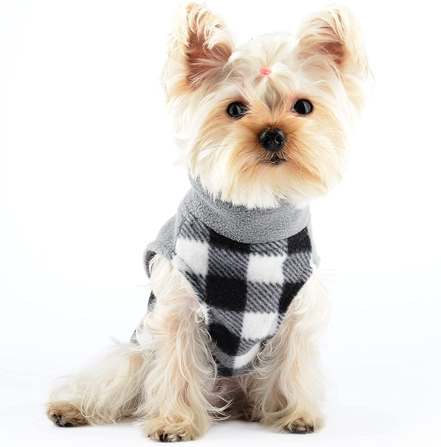 2 Pieces Valentine'S Day Chihuahua Sweater, Plaid Dog Sweaters for Small Dogs, XS Dog Clothes Winter Warm Tiny Dog Outfits for Teacup Yorkie Puppies Extra Small Breed Costume (X-Small) Animals & Pet Supplies > Pet Supplies > Dog Supplies > Dog Apparel Sebaoyu   