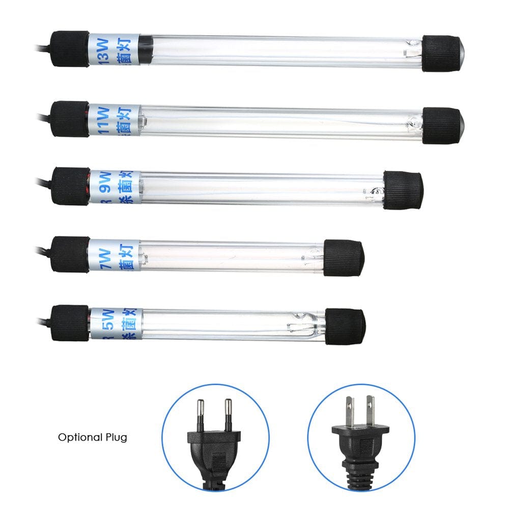 13W UV Light Lamp Submersible Ultraviolet Sterilizer Water for Aquarium Fish Tank Pond Animals & Pet Supplies > Pet Supplies > Fish Supplies > Aquarium Lighting iKayaa   