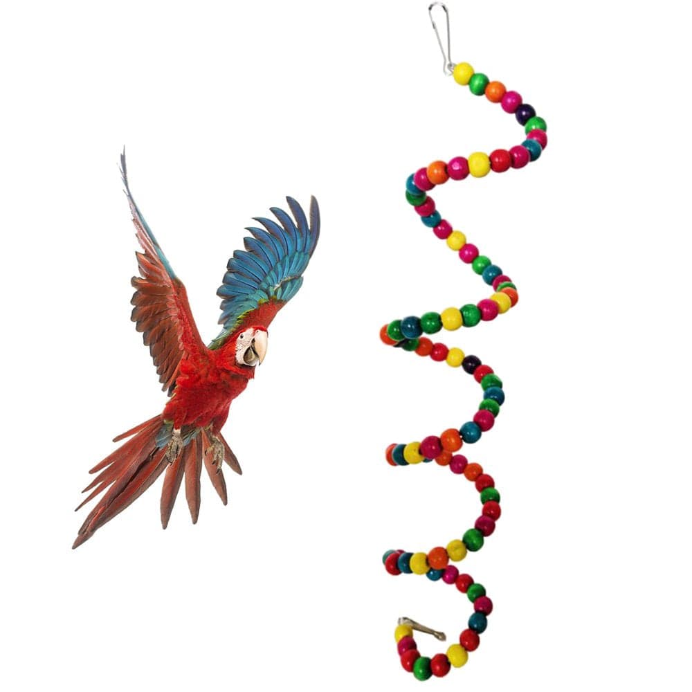 14 Pack Bird Toys for Parakeets Perch Ladder Parrot Cage Decor Release Anxiety