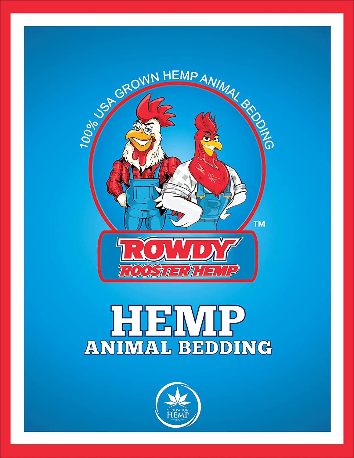 141 L Rowdy Rooster Hemp Animal Bedding Animals & Pet Supplies > Pet Supplies > Small Animal Supplies > Small Animal Bedding GENH Halcyon Acquisition, LLC   