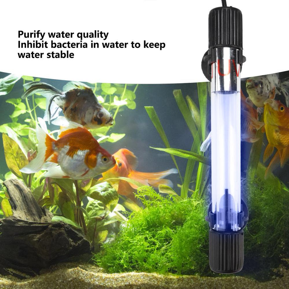 Haofy Aquarium Sterilization Lamp,Uvc Waterproof Aquarium Sterilization Lamp Fish Tank Ultraviolet Light US Plug 110V, Light Animals & Pet Supplies > Pet Supplies > Fish Supplies > Aquarium Lighting Haofy   