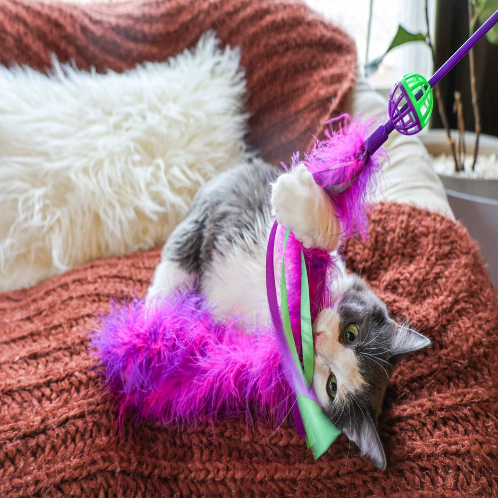 Vibrant Life Feather Wand Cat Toy Animals & Pet Supplies > Pet Supplies > Cat Supplies > Cat Toys Multipet   