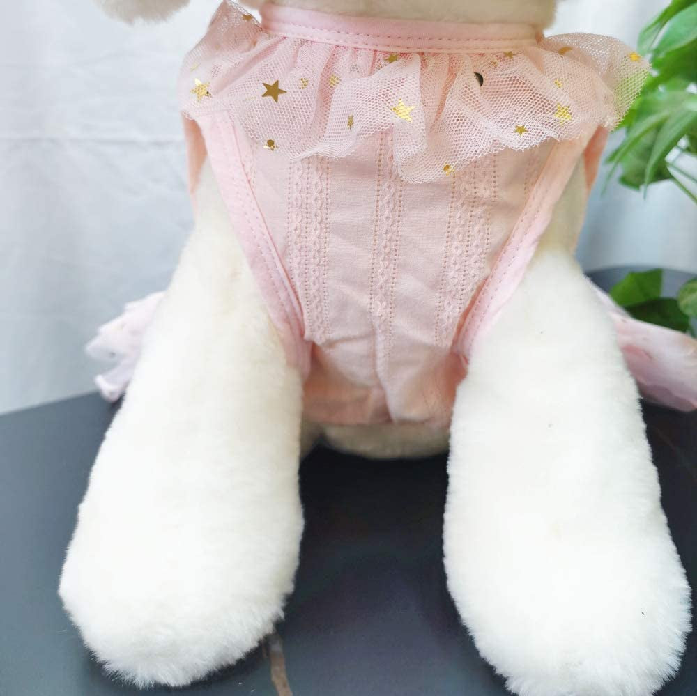 Wolyepor Puppy Cotton Dog Princess Dress Doggy Costume Tutu Apparel Dog Skirt (Small, Pink) Animals & Pet Supplies > Pet Supplies > Dog Supplies > Dog Apparel Wolyepor   