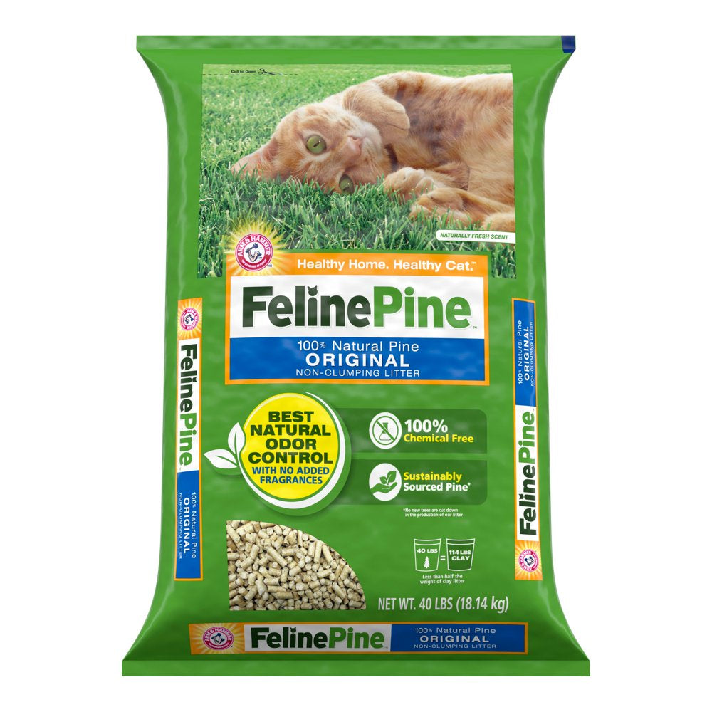 Feline Pine Original Cat Litter 40LB Animals & Pet Supplies > Pet Supplies > Cat Supplies > Cat Litter Church & Dwight Co., Inc.   