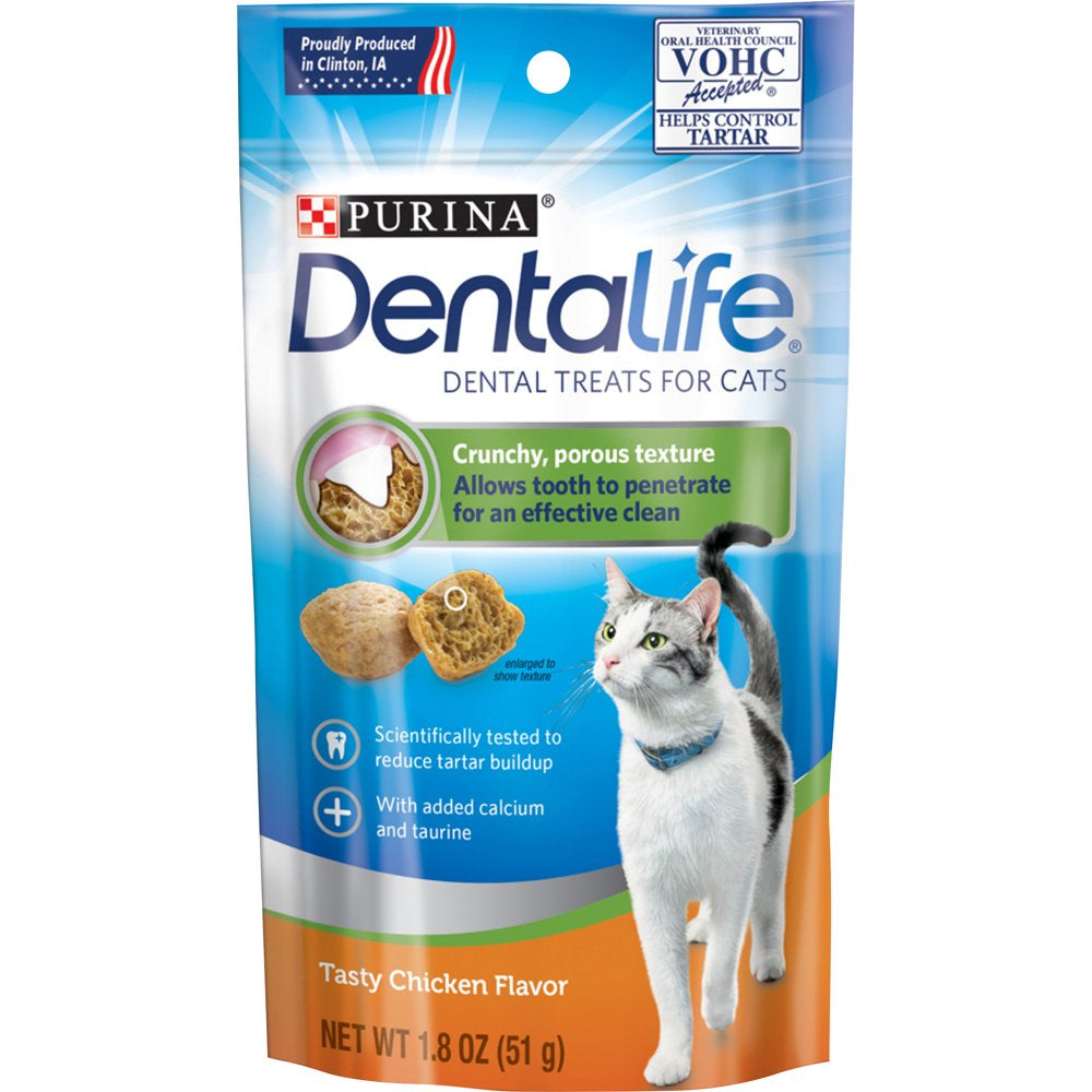 Purina Dentalife Cat Dental Treats, Tasty Chicken Flavor, 1.8 Oz. Pouch Animals & Pet Supplies > Pet Supplies > Cat Supplies > Cat Treats Nestlé Purina PetCare Company   