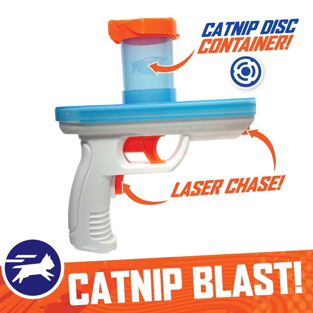 Nerf Cat Catnip Disc Treat Blaster Cat Toy with 3 Catnip Discs Animals & Pet Supplies > Pet Supplies > Cat Supplies > Cat Toys Gramercy Products Inc.   