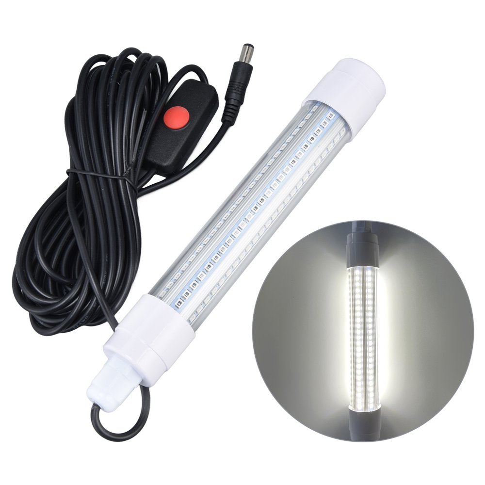 Submersible Fishing Light, 16W IP68 Protection LED Fish Lure Light 144 Leds for Aquarium White Light Animals & Pet Supplies > Pet Supplies > Fish Supplies > Aquarium Lighting OTVIAP   