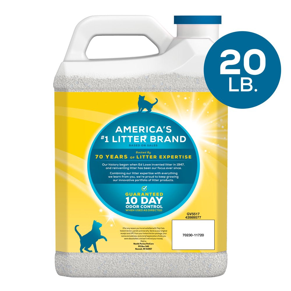 Purina Tidy Cats Clumping Cat Litter, Instant Action Multi Cat Litter, 20 Lb. Jug Animals & Pet Supplies > Pet Supplies > Cat Supplies > Cat Litter Nestlé Purina PetCare Company   