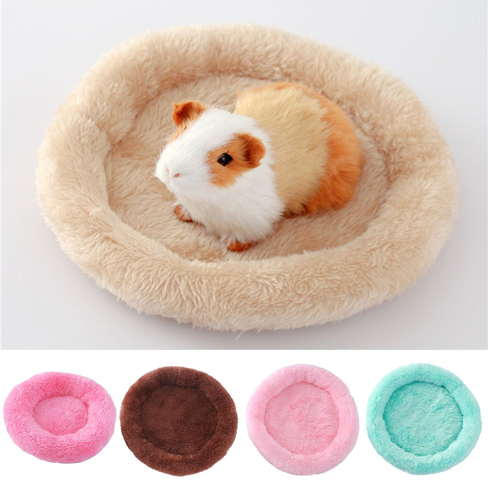 Bueatyh New Hamster Bed round Shape Keep Warm Sleeping Bed Hedgehog Chinchilla Rabbit Small Animal Nest Cage Accessories Animals & Pet Supplies > Pet Supplies > Small Animal Supplies > Small Animal Bedding BueatyH L Rose Red 