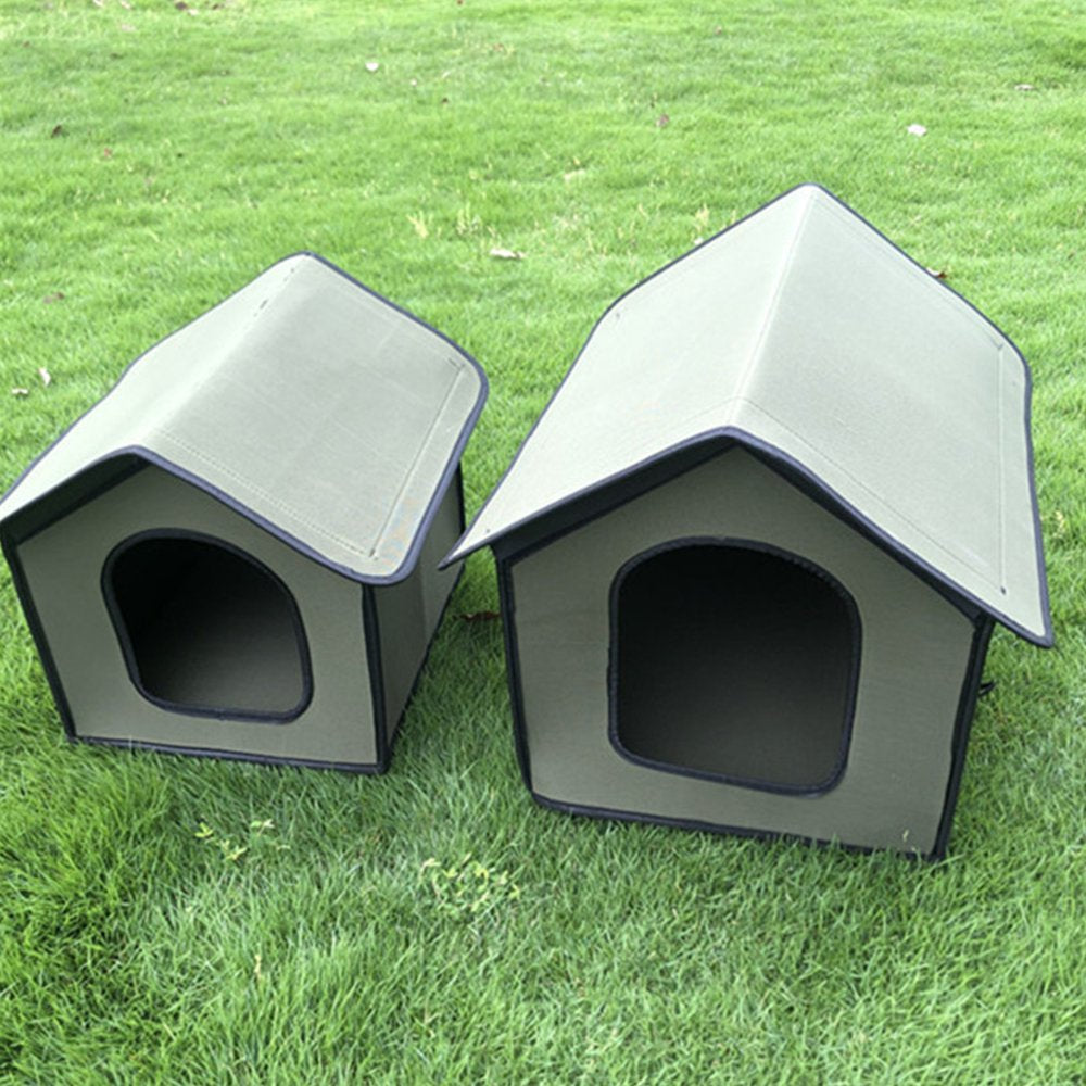 Richys Pet House Waterproof Villa Cat Little Kennel Collapsible Dog Shelter for Outdoor Animals & Pet Supplies > Pet Supplies > Dog Supplies > Dog Houses RichYS   