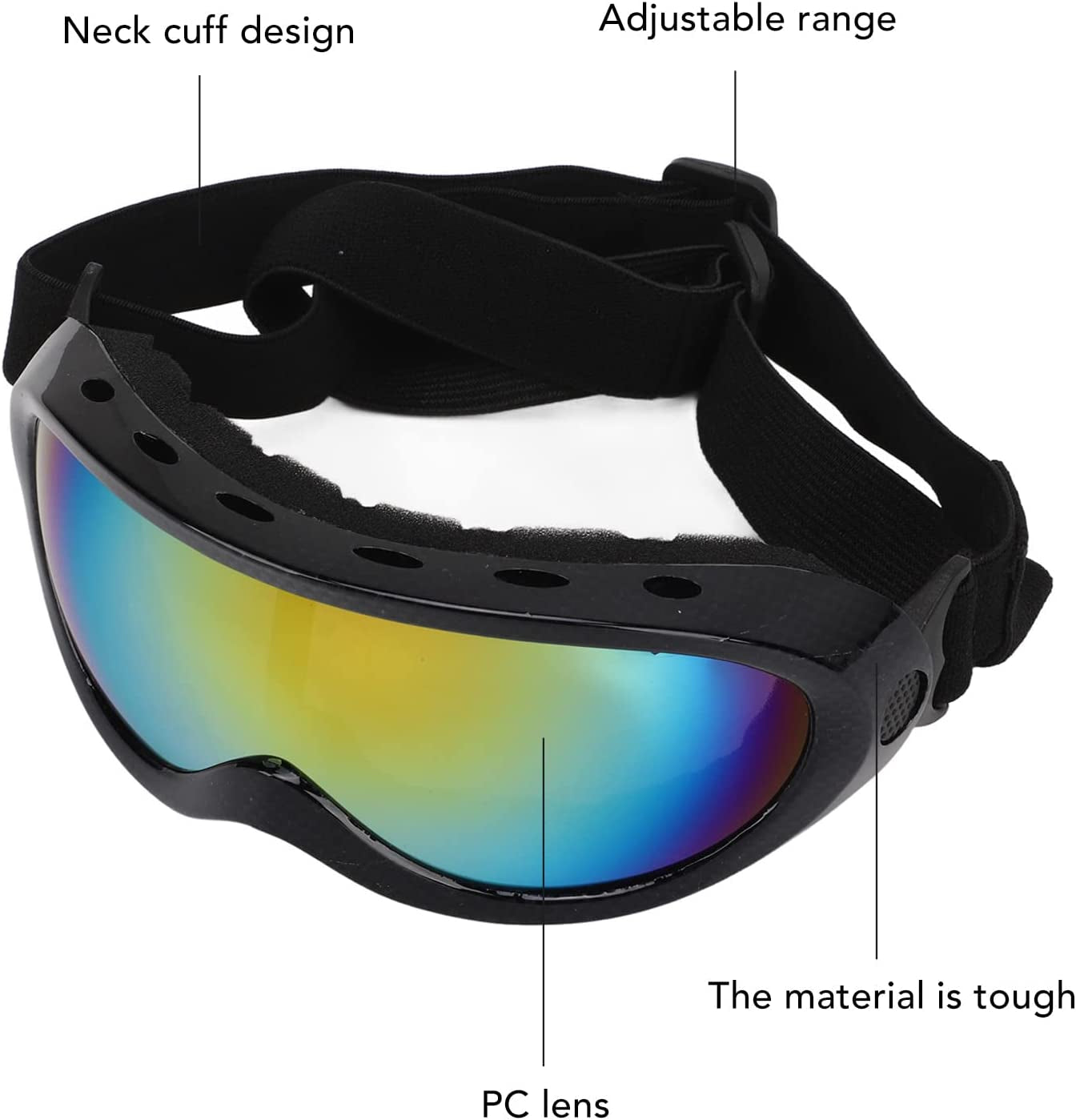 Dog Goggles, Dog Sunglasses Dog Ski Goggles Uv Protection Windproof Pet Sunglasses with Adjustable Strap for Medium Large Dog Animals & Pet Supplies > Pet Supplies > Dog Supplies > Dog Apparel Luqeeg   