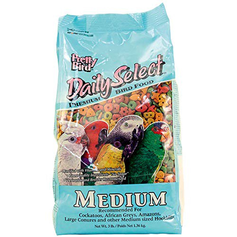 Pretty Bird International Bpb73117 3-Pound Daily Select Premium Bird Food, Medium Animals & Pet Supplies > Pet Supplies > Bird Supplies > Bird Food TopDawg Pet Supply   