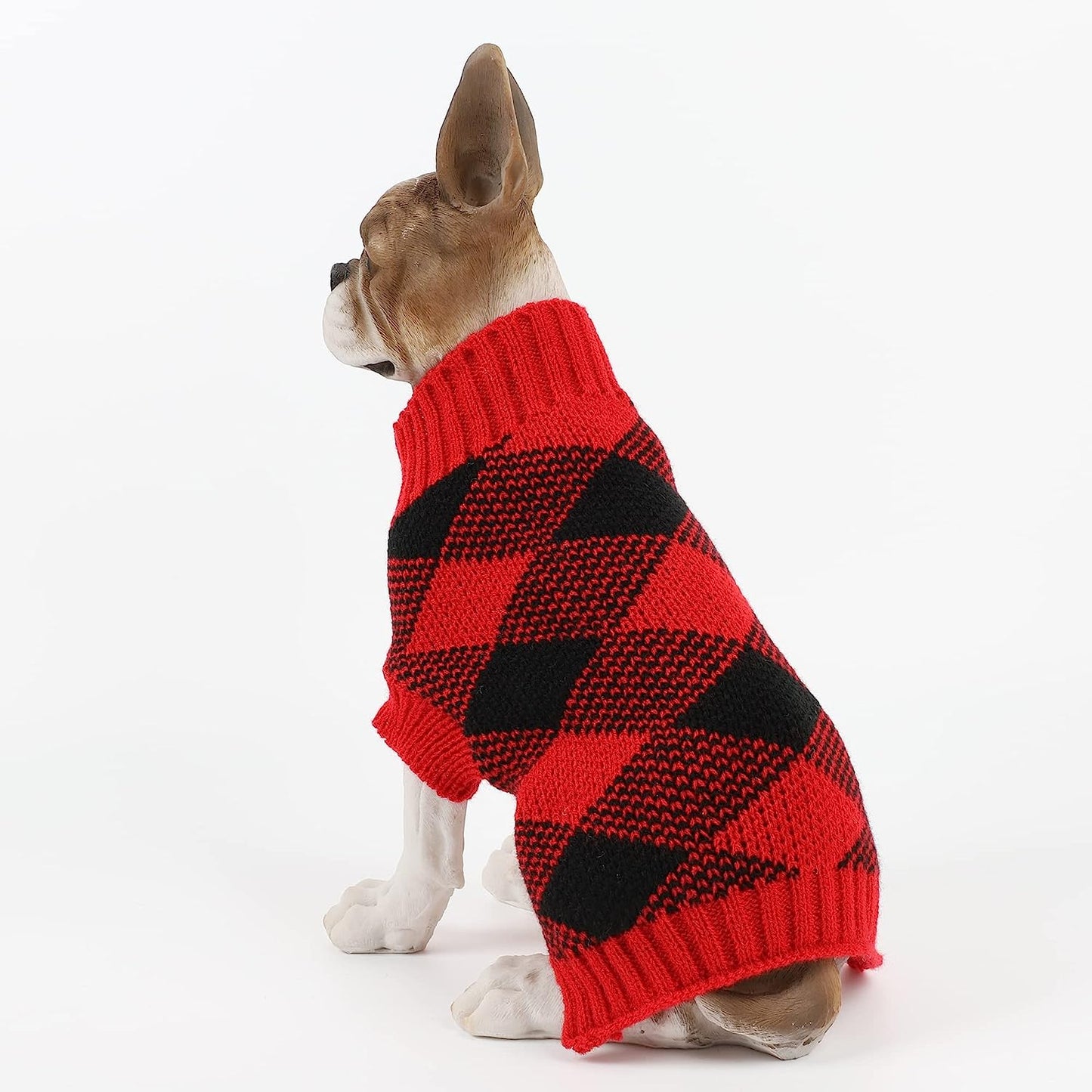 HAPEE Christmas Dog Sweaters for Small Dogs, Argyle Winter Xmas Pet Clothes Animals & Pet Supplies > Pet Supplies > Dog Supplies > Dog Apparel MPT.Co.Ltd   