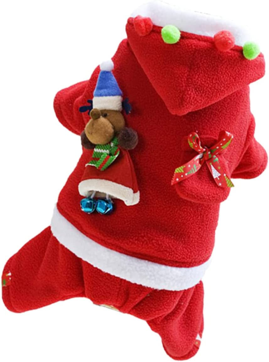 Yardenfun 1 Set Outfit Dogs Santa Father Costume Halloween Hoodies Costumes Dog - L Clothing Christmas up Pet Puppy Dress Cosplay for Clothes Party Apparel Claus of Size Small Animals & Pet Supplies > Pet Supplies > Dog Supplies > Dog Apparel Yardenfun Assorted Color Medium 