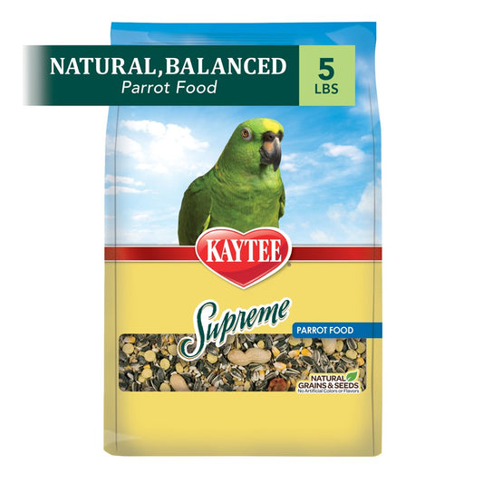 Kaytee Supreme Parrot Pet Bird Food, 5 Lb Animals & Pet Supplies > Pet Supplies > Bird Supplies > Bird Food Central Garden and Pet   