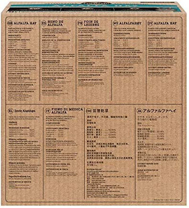 Oxbow Animal Health Alfalfa Hay - All Natural Hay for Young, Pregnant, or Nursing Small Pets - 9 Lb. Animals & Pet Supplies > Pet Supplies > Small Animal Supplies > Small Animal Food Kayronica Ecom LLC   