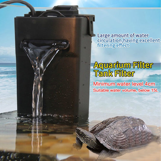 EECOO Aquarium Internal Filter Low Water Level Circulatory Canister Filters for Fish Turtle Tank,Aquarium Filter,Turtle Tank Filter Animals & Pet Supplies > Pet Supplies > Fish Supplies > Aquarium Filters EECOO   