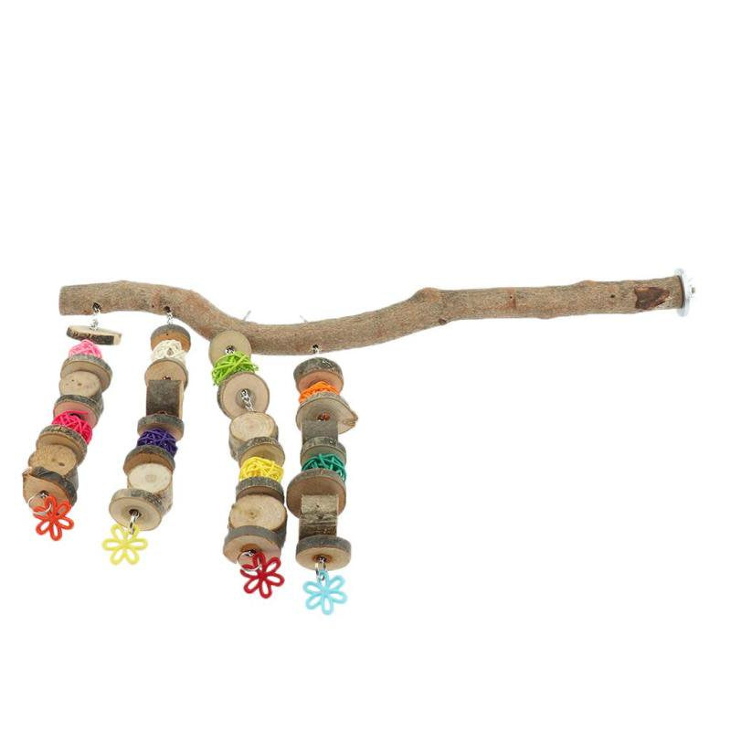 Natural Wood Parrot Play Stand Birdcage Stand for Medium Large Cockatiels, Conures, Parakeets Animals & Pet Supplies > Pet Supplies > Bird Supplies > Bird Cages & Stands Magideal   