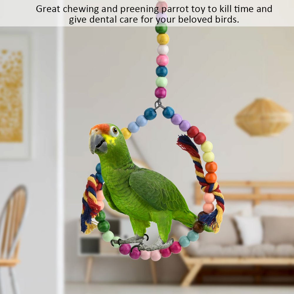 OTVIAP Inco Branco Bird Toys Swing Small Balls Hanging Bright Colors Beautiful Bird Toys Ladder for Birds Inco Toys Birds Perch Stress Relief Bird Toys Animals & Pet Supplies > Pet Supplies > Bird Supplies > Bird Ladders & Perches OTVIAP   