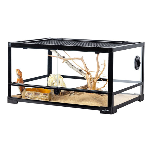 REPTI ZOO 24 Gallon Full Glass Terrarium for Reptiles and Amphibians Animals & Pet Supplies > Pet Supplies > Reptile & Amphibian Supplies > Reptile & Amphibian Substrates REPTIZOO   