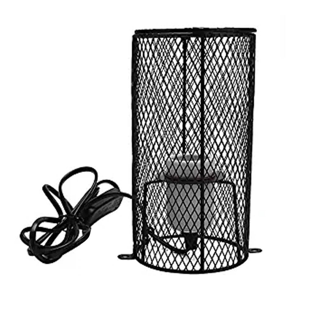 Fleinnghoz Reptile Ceramic Light Holder Shade Anti-Scald Heater Guard Pet Amphibian Heating Bulb Lampshade US Plug Animals & Pet Supplies > Pet Supplies > Reptile & Amphibian Supplies > Reptile & Amphibian Habitat Heating & Lighting FleinngHoz   