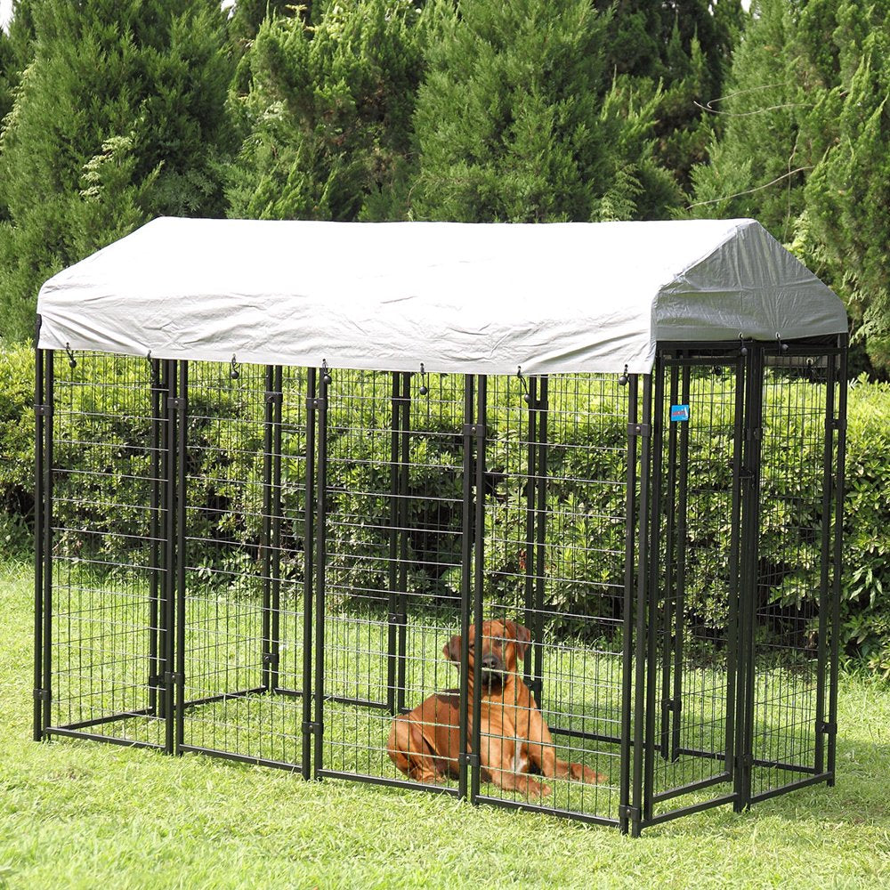 Coziwow 67" Outdoor Dog Kennel Enclosure with Waterproof Cover Animals & Pet Supplies > Pet Supplies > Dog Supplies > Dog Kennels & Runs Coziwow   