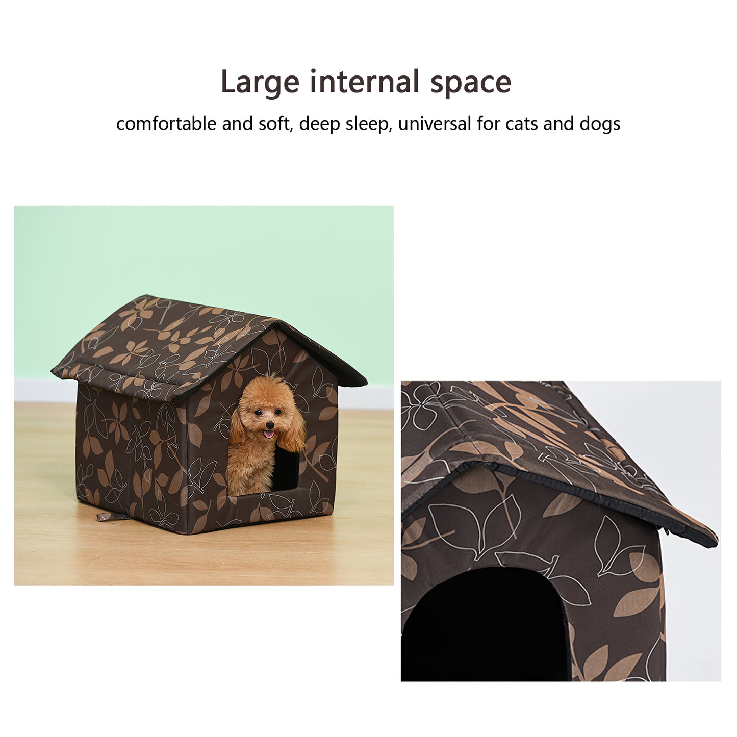 Waterproof Cat Hide House Breathable Pet Carry House Large Capacity Pet Carry Bag Portable Pet House Shelter for Outdoor Animals & Pet Supplies > Pet Supplies > Dog Supplies > Dog Houses QYMHOODS   