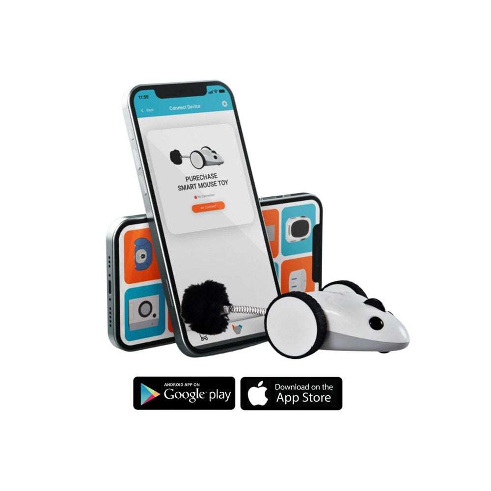 Instachew Purechase Automatic Cat Toy, App Enabled with USB Charging Animals & Pet Supplies > Pet Supplies > Cat Supplies > Cat Toys Instachew   