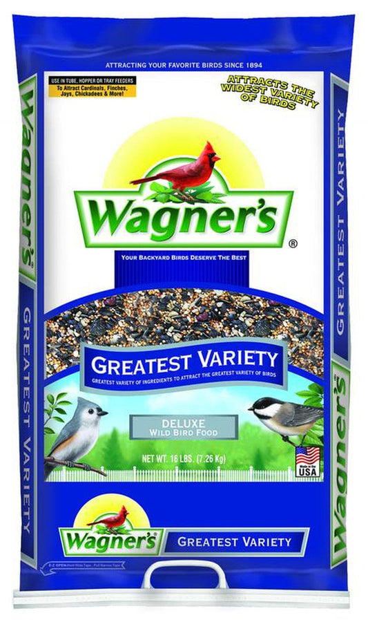 16 LB Wagner'S Greatest Variety Wild Bird Food Animals & Pet Supplies > Pet Supplies > Bird Supplies > Bird Food Wagner's LLC   
