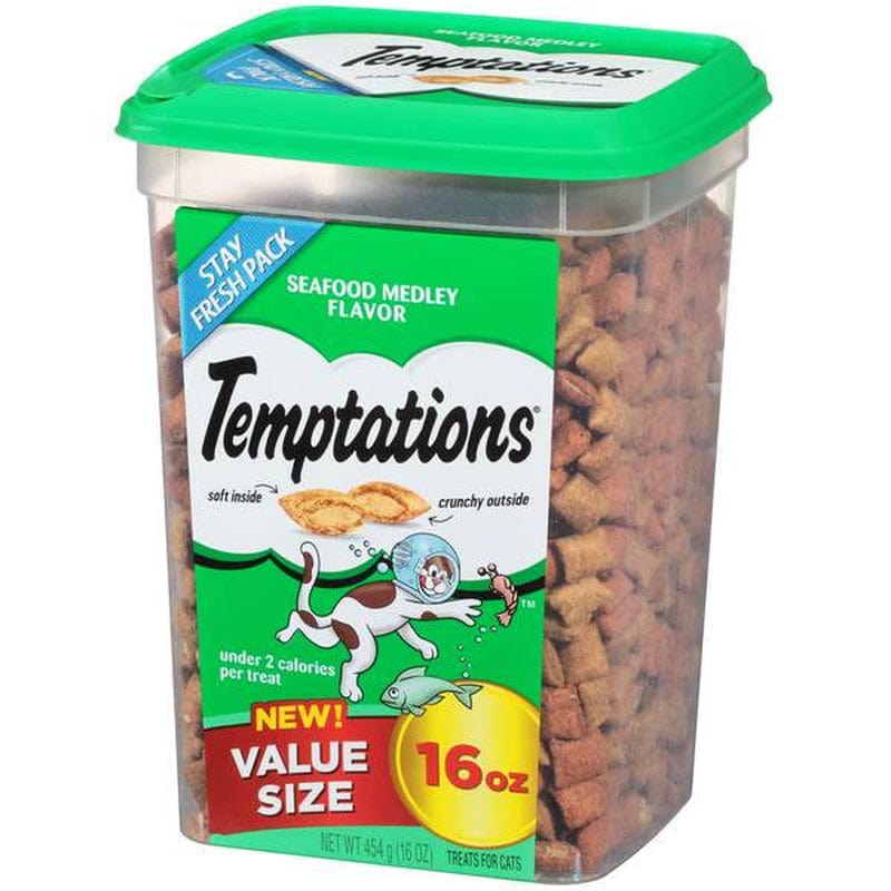 16 Oz Seafood Medley Cat Treats Animals & Pet Supplies > Pet Supplies > Cat Supplies > Cat Treats Temptations   