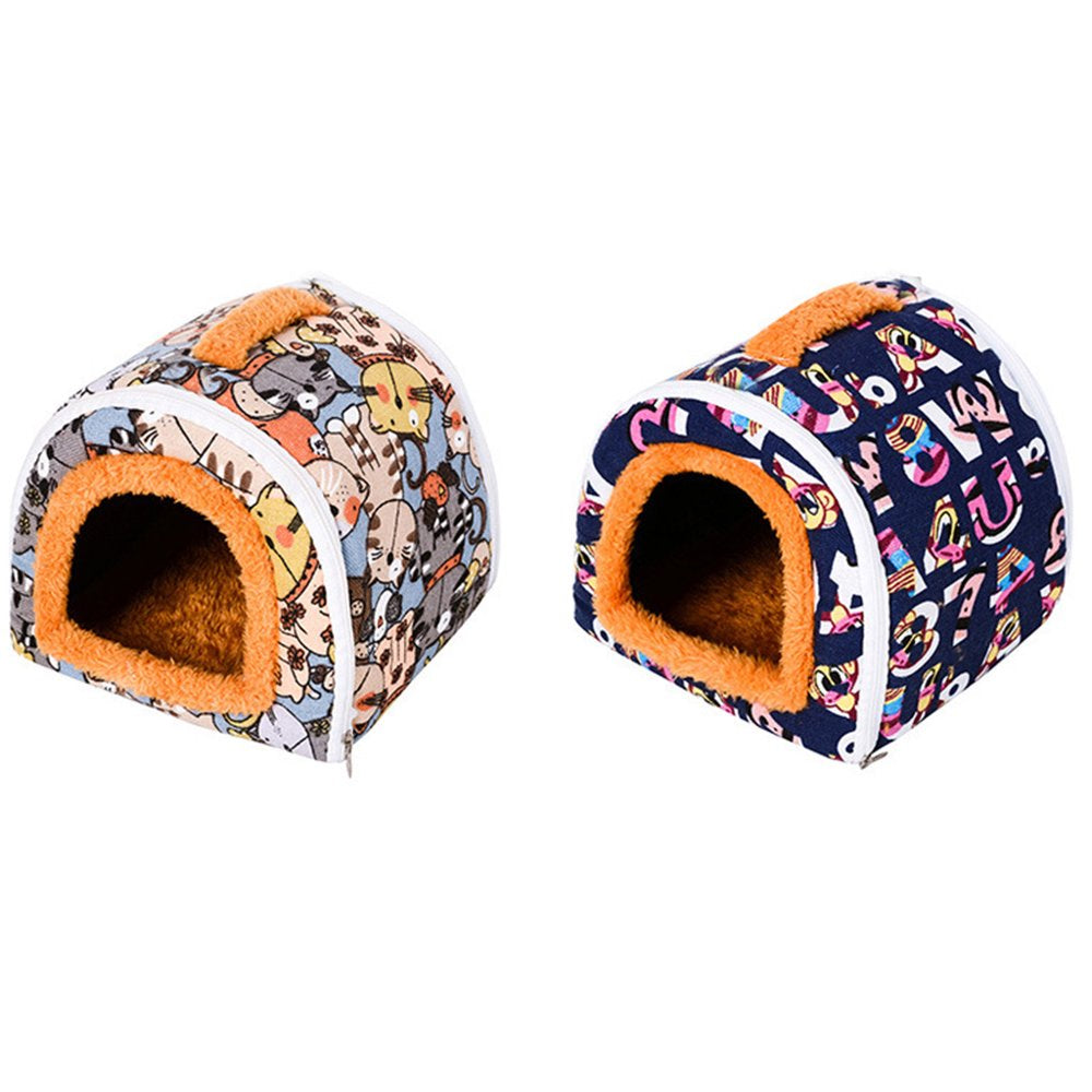 Heroneo Small Animal Guinea Pigs Hamster Hedgehog Bed House Warm Cage Bed Habitat Cave