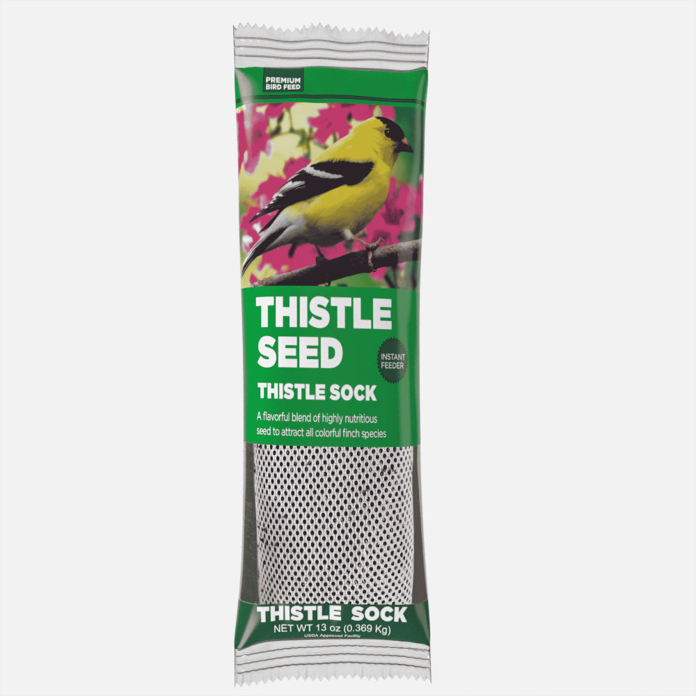 Premium Natural Thistle / Nyjer Seed Prefilled Sock, Wild Birdfood, 13 Oz. Animals & Pet Supplies > Pet Supplies > Bird Supplies > Bird Food ASA AGROTECH PRIVATE LIMITED   