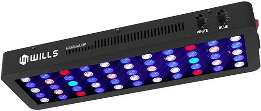 165W Aquarium Lights, WILLS Dimmable Full Spectrum Planted Aquarium Led Lights for Freshwater and Saltwater Coral Reef Fish Tank Animals & Pet Supplies > Pet Supplies > Fish Supplies > Aquarium Lighting WILLS 21.3"*6.7"*2.4"  