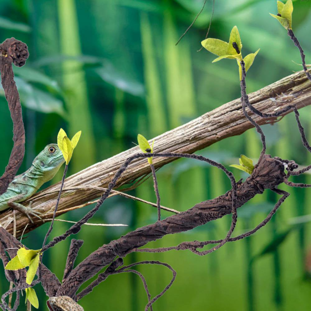 Catinbow Reptile Climbing Vines Plastics Jungle Vines Branches Habitat Terrarium Plant Decoration Accessories for Climbing Lizard Bearded Dragon Chameleon Lizards Snakes 2 Styles Dependable Animals & Pet Supplies > Pet Supplies > Small Animal Supplies > Small Animal Habitat Accessories Catinbow   