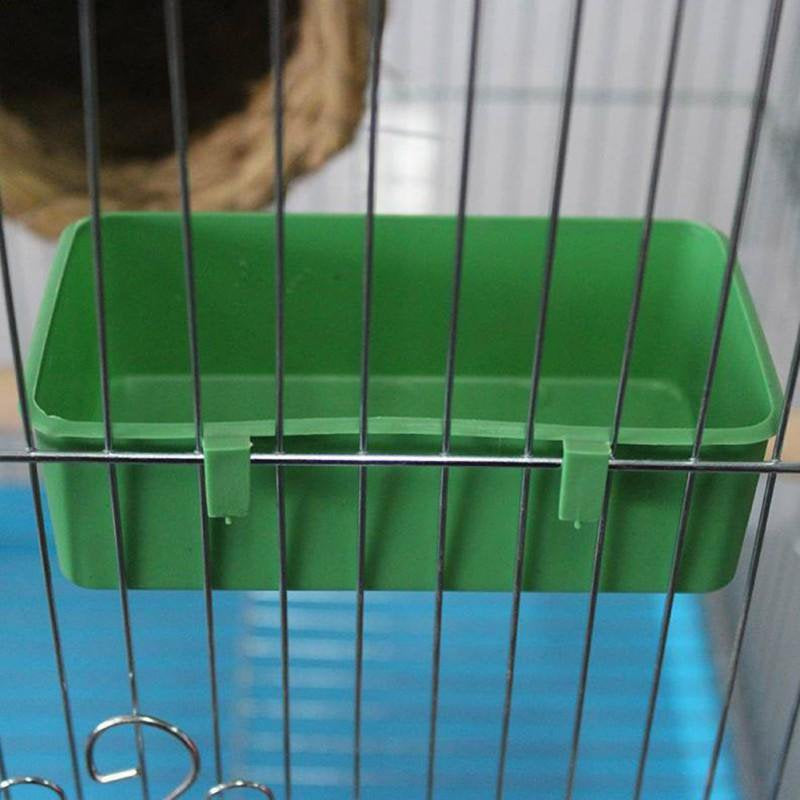 Parrot Bath Box Bird Cage Accessory Supplies Bathing Tub for Brids Canary Budgies Parrot Random Color Animals & Pet Supplies > Pet Supplies > Bird Supplies > Bird Cage Accessories Pretty Comy   