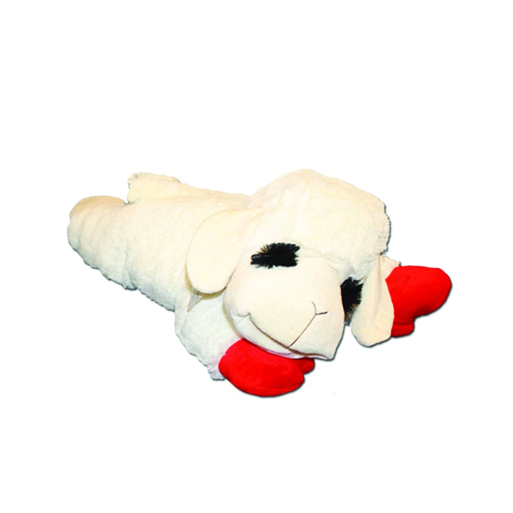 Multipet Lamb Chop Plush Dog Toy, Squeaker Inside, Jumbo Size, 24 Inches