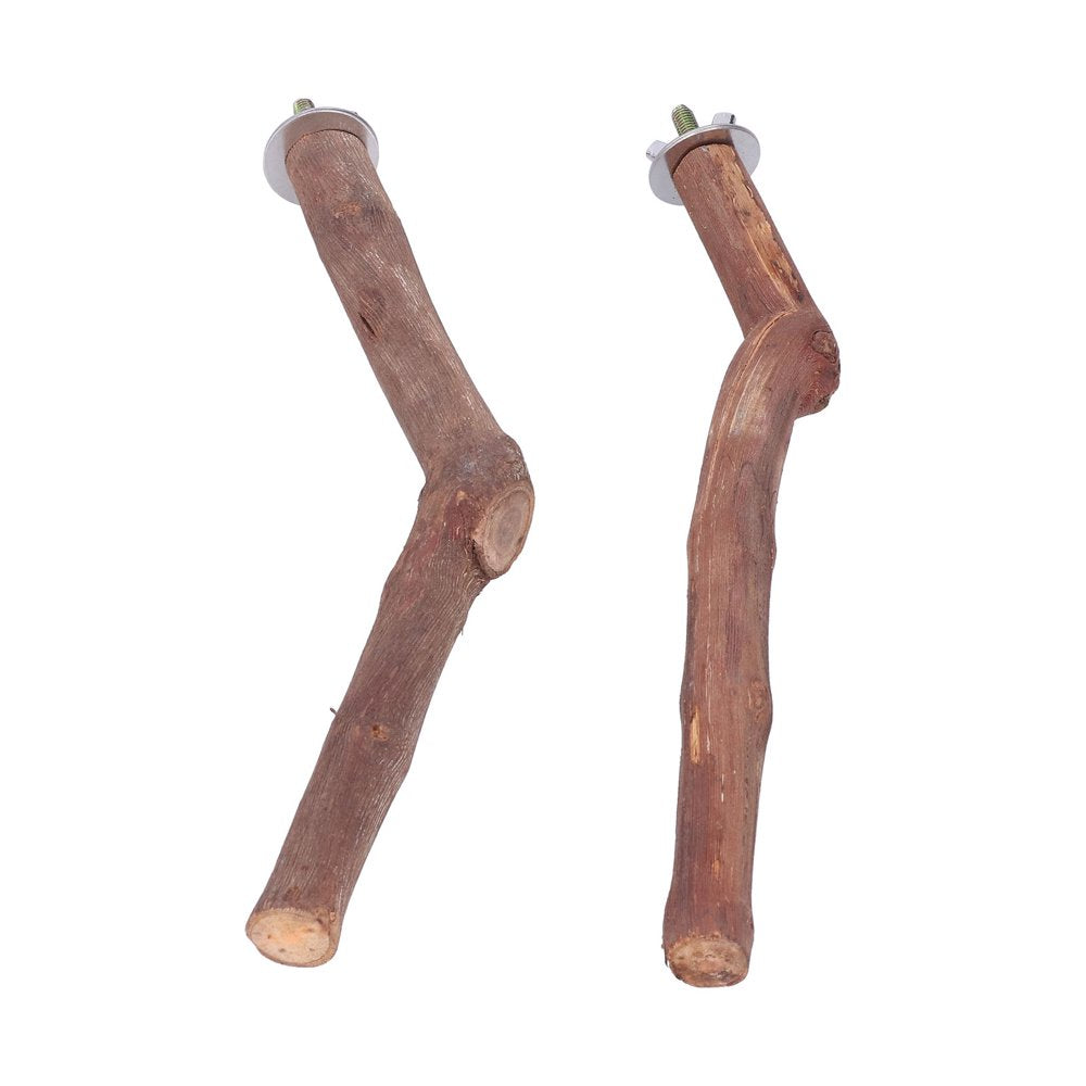 Fyydes Birds Standing Stick,Bird Stand Perch,2 Pcs Bird Stand Perch Natural Wood Parakeets Cage Standing Stick for Udgies Cockatiels Conure Parakeet Lovebirds Animals & Pet Supplies > Pet Supplies > Bird Supplies > Bird Cages & Stands Fyydes   