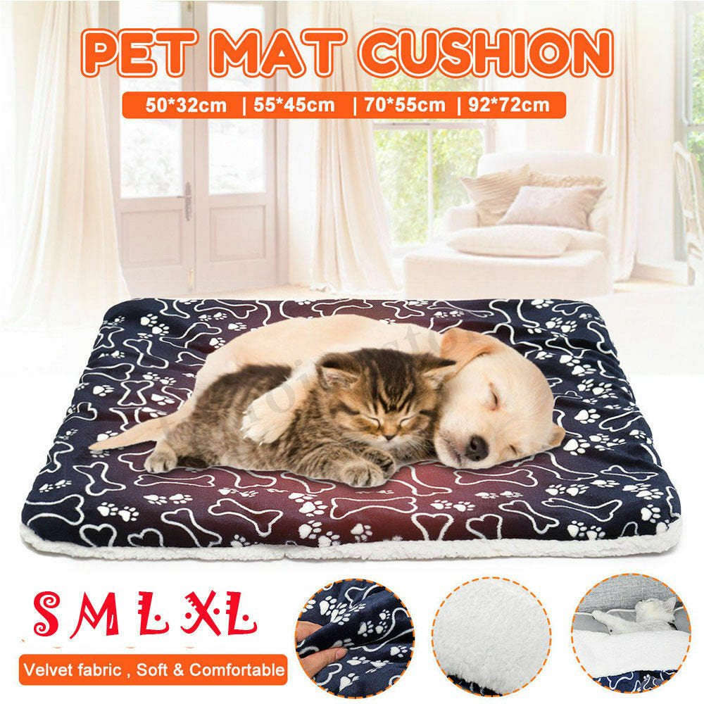 SUNSIOM Pet Bed for Dog Cat Crate Mat Soft Warm Pad Liner Home Indoor Outdoor Pets Animals & Pet Supplies > Pet Supplies > Cat Supplies > Cat Beds Mildsown Brown XL 