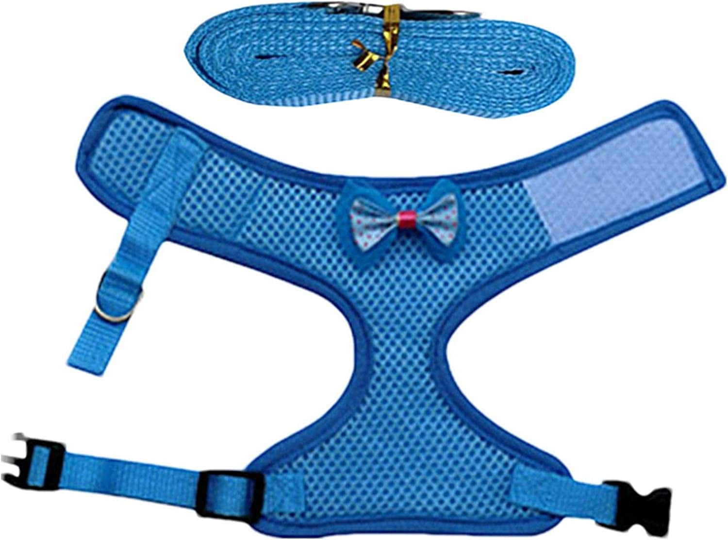 Chicken Harness | Comfortable Hens Vest with Mesh - Breathable Halloween Christmas Duck Harness for Chicken Duck Puppy Training Walking Emole Animals & Pet Supplies > Pet Supplies > Dog Supplies > Dog Apparel EmoLE Blue S 